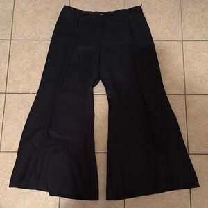 Worth Black Wide-Leg Pants